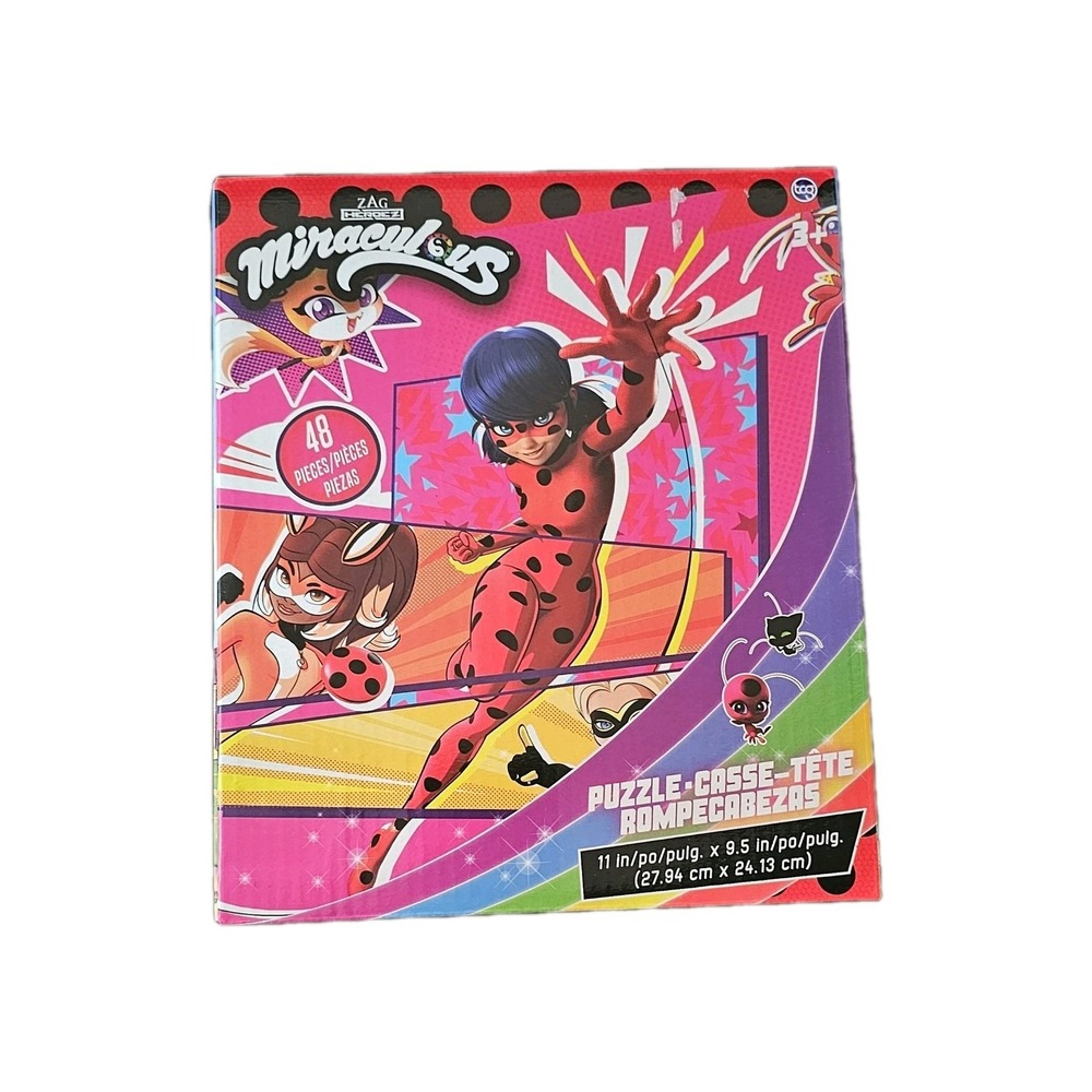 Miraculous Ladybug 48 Pc 11 in x 9.5 in Puzzle #1066-1070
